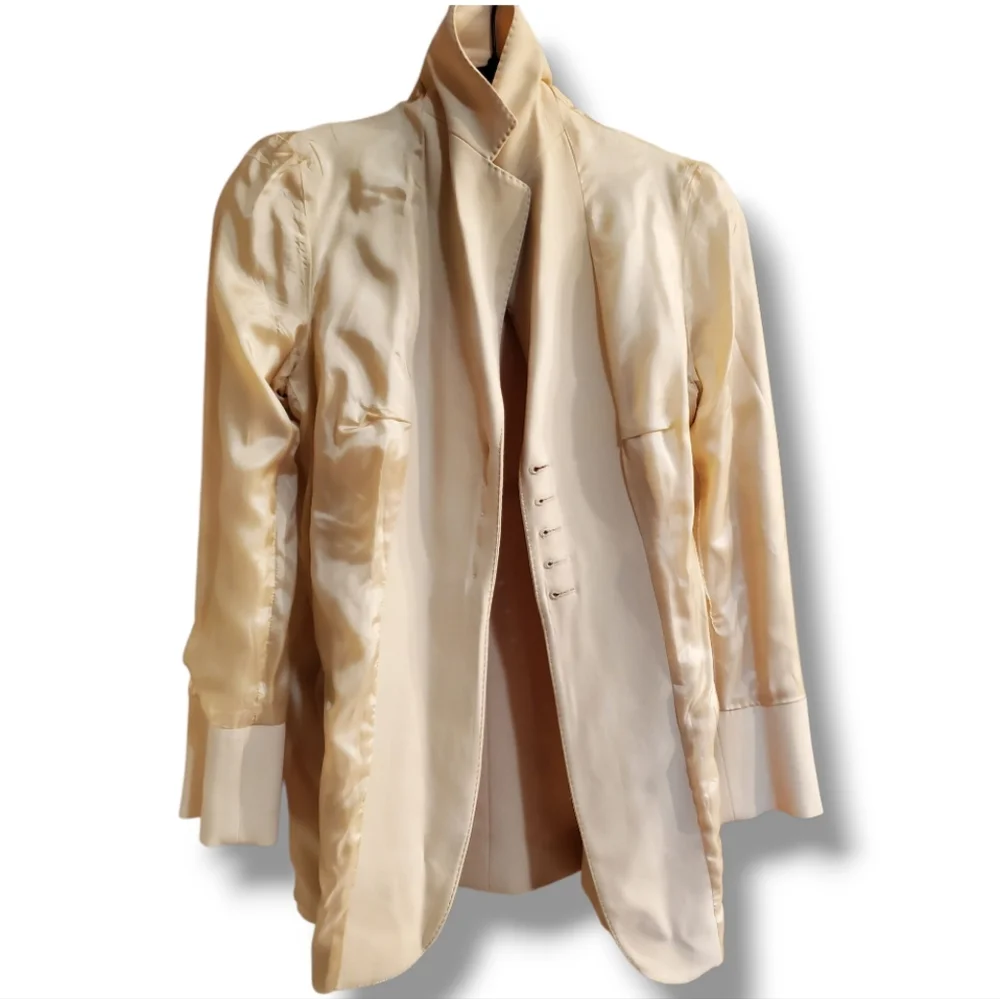 MOSCHINO Single Breast 5 Button Tailored Y2K Notch Lapel Vintage Stitch Blazer - Picture 5 of 15